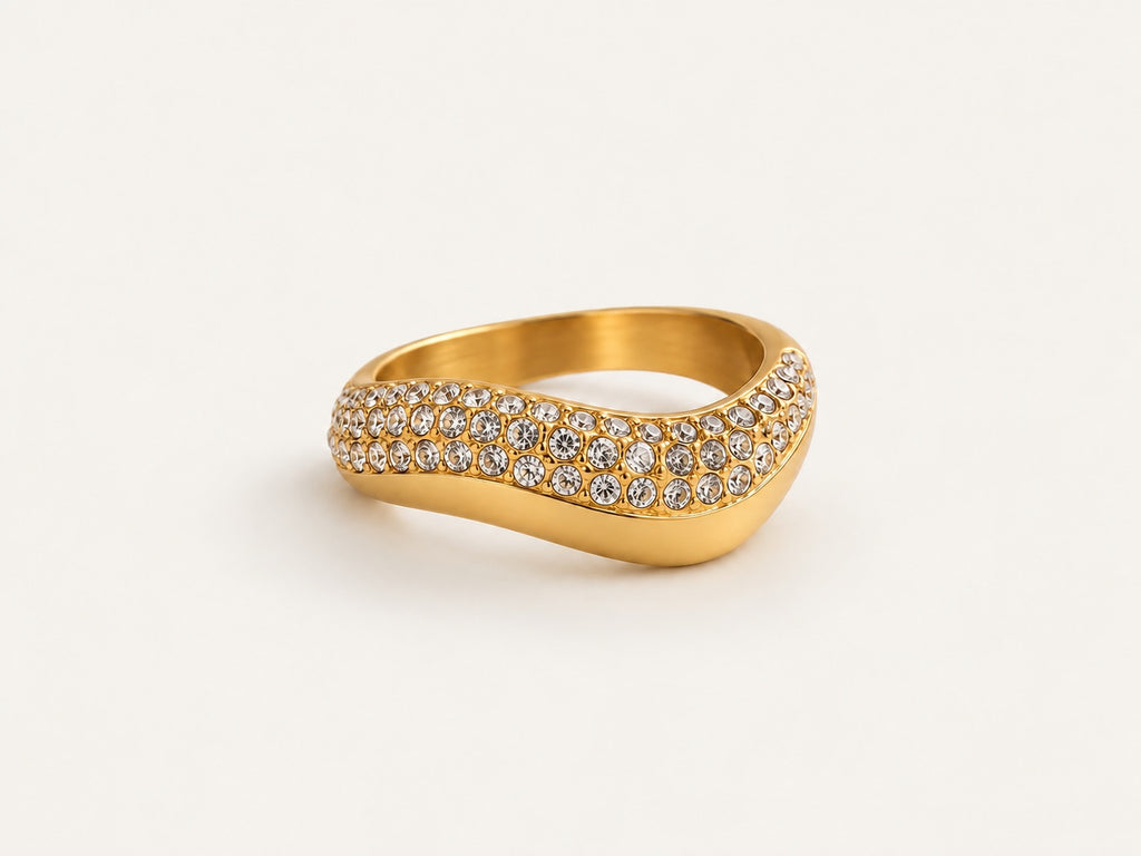 Wave Pavé Ring