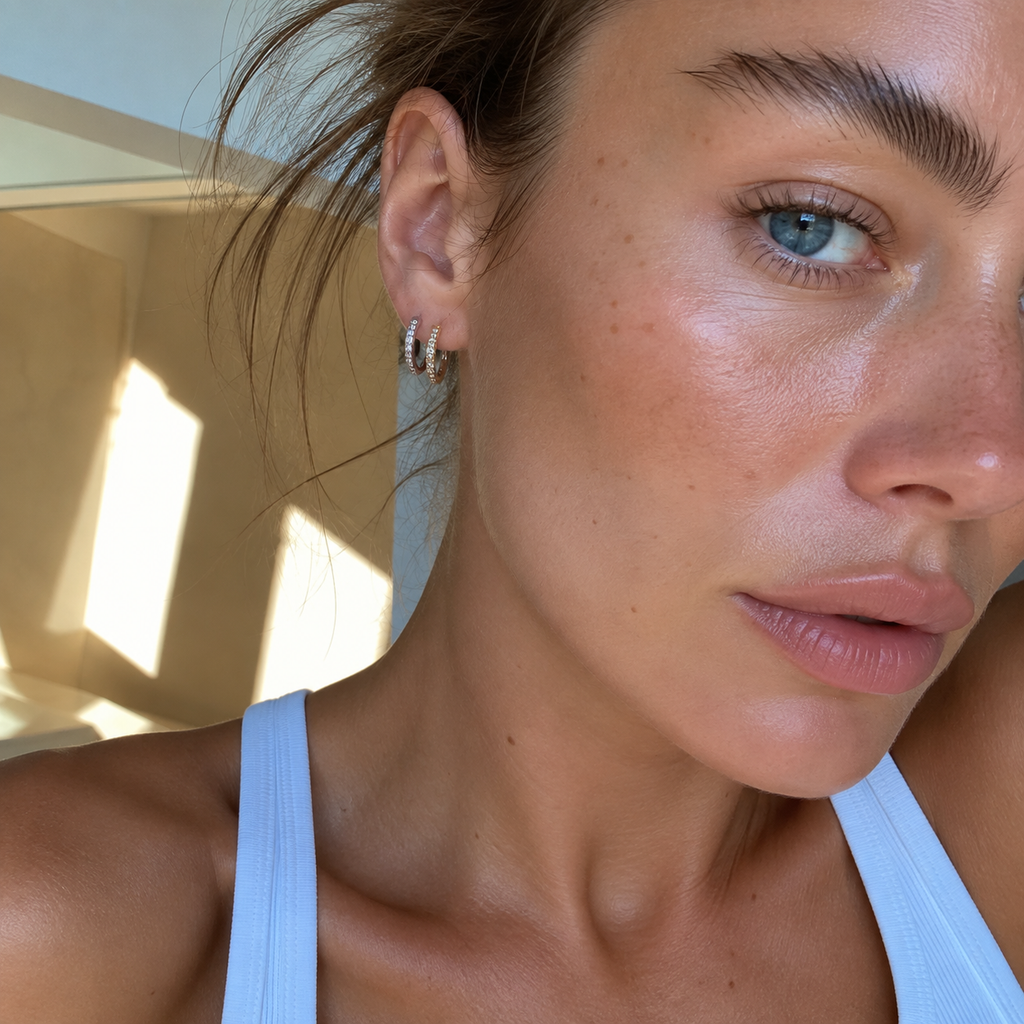 Tennis Huggies Earrings