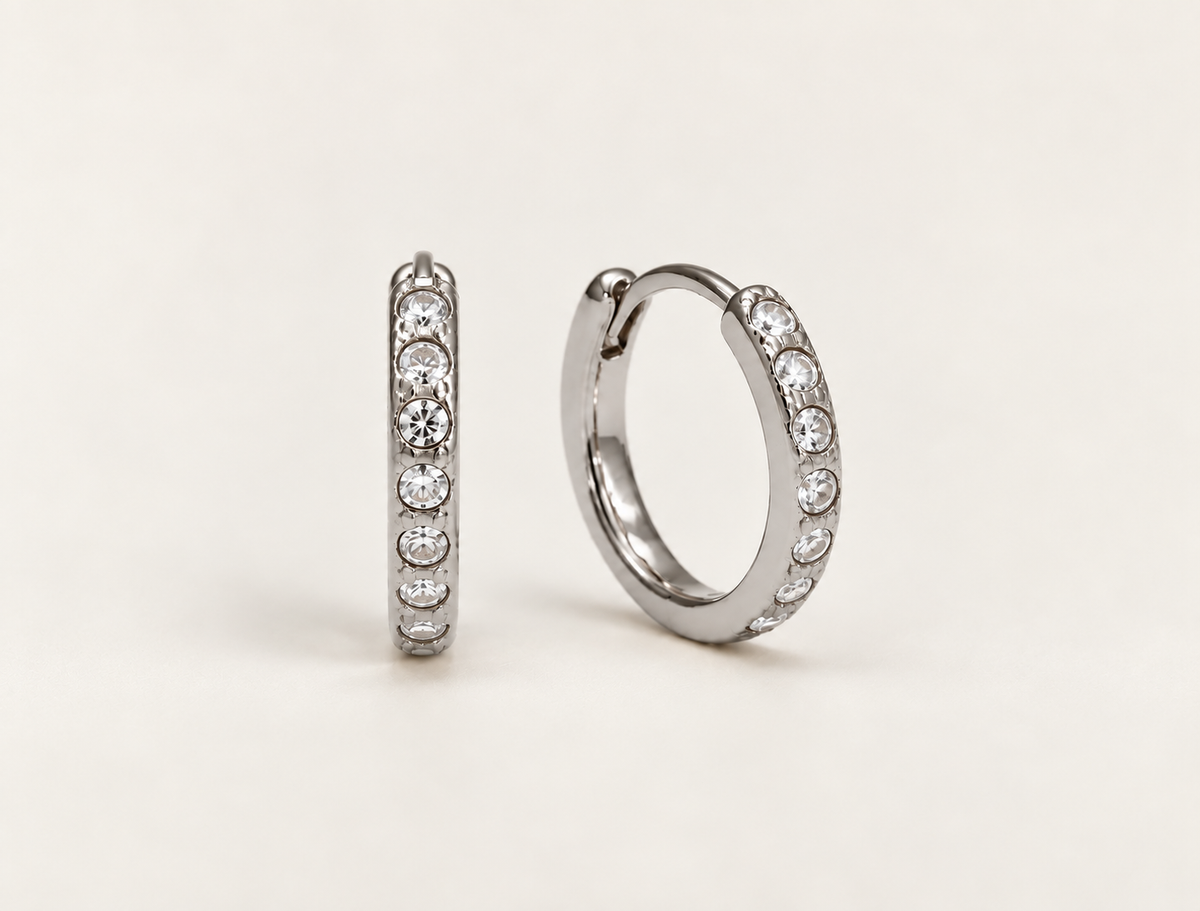 Tennis Huggies Earrings