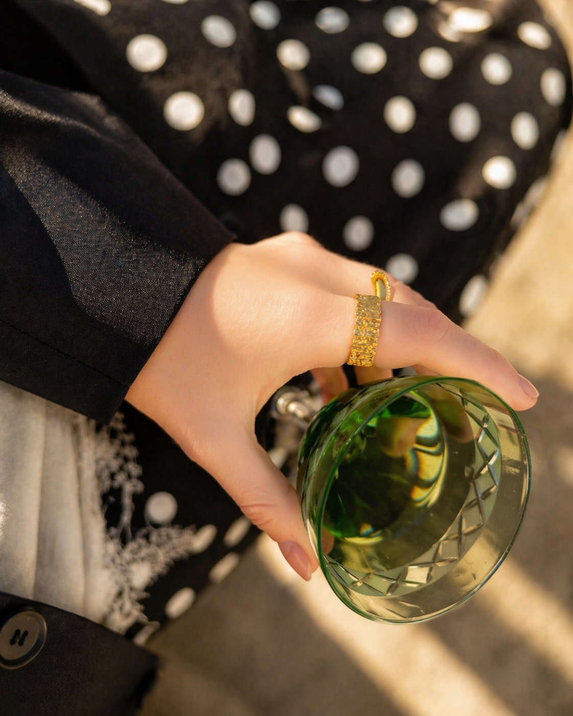 Golden Ruffle Ring