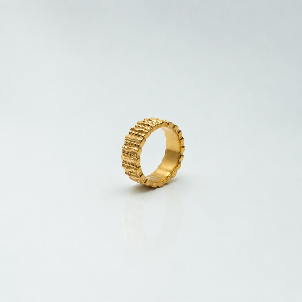 Golden Ruffle Ring